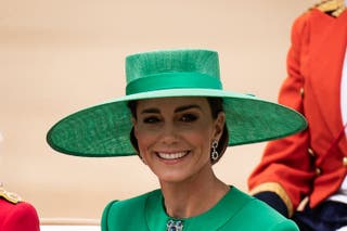 Die Prinzessin von Wales während der Trooping the Colour-Gala 2023 bei der Horse Guards Parade im Zentrum von London (Aaron Chown/PA)